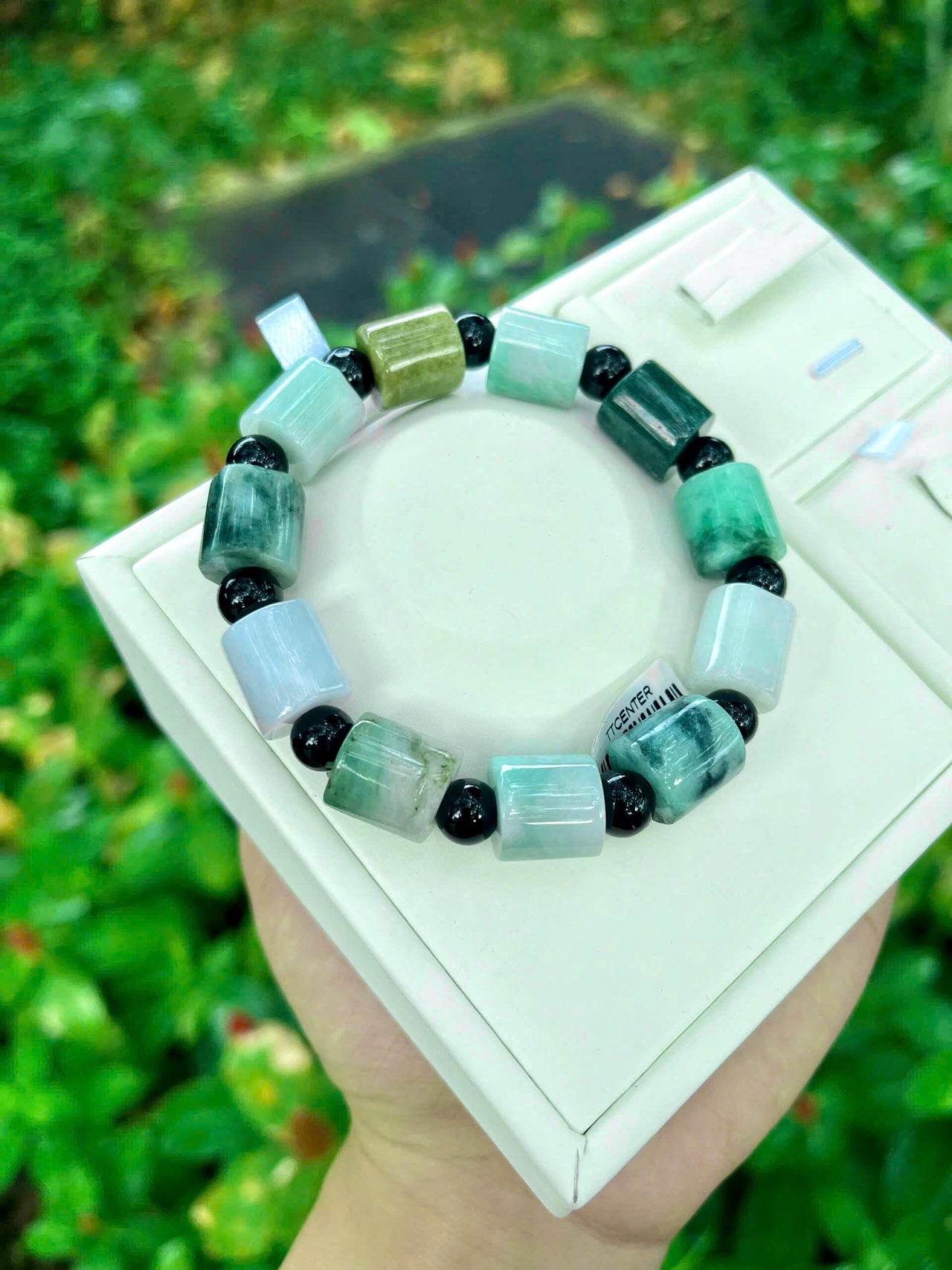 GREEN JADE BRACELET, 12MM, CARVING BEADS HANDMADE, GEMSTONE, GOOD LUCK, GIFT FOR HIM, BEST FOR HUSBAND, DAD