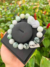 Thumbnail for EXQUISITE 13MM PIXIU CHARM NATURAL JADE BRACELET, GRADE A JADE ,AMULET, GOOD LUCK GIFT, MEN BEAD BRACELET