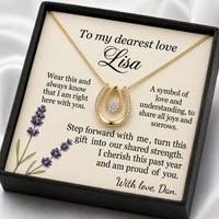 Personalized Name Necklace for Wife Girlfriend - Free Engraving & Gift Box