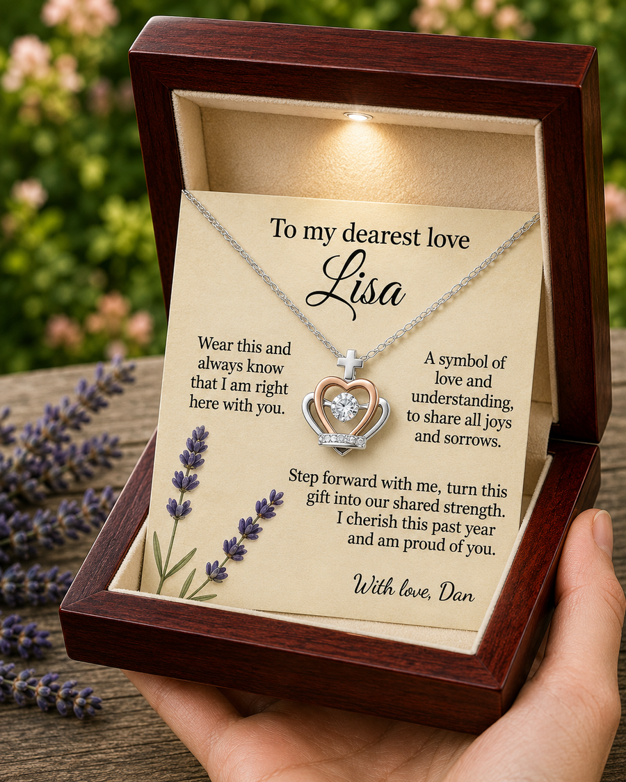 Personalized Name Necklace for Wife Girlfriend - Free Engraving & Gift Box