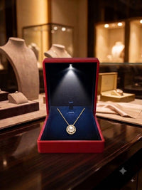 Pave Swirl Gold Pearl Pendant Necklace for Women, Luxury Self-Purchase Jewelry, Classic Woven Necklace
