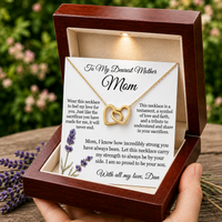 Personalized Love Necklace for Wife Girlfriend, Custom Name Necklace Gift with Message Card, Anniversary Birthday Jewelry Gift for Her