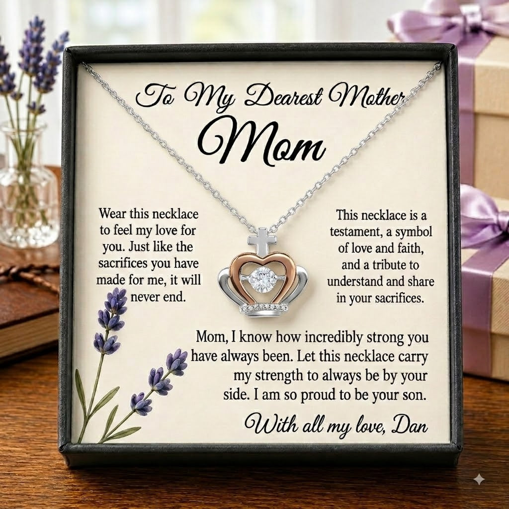 Personalized Love Necklace for Wife Girlfriend, Custom Name Necklace Gift with Message Card, Anniversary Birthday Jewelry Gift for Her