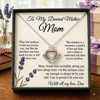 Personalized Love Necklace for Wife Girlfriend, Custom Name Necklace Gift with Message Card, Anniversary Birthday Jewelry Gift for Her