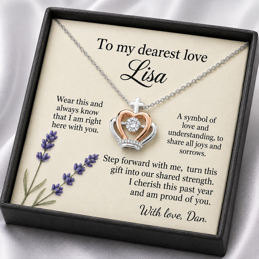 Personalized Name Necklace for Wife Girlfriend - Free Engraving & Gift Box