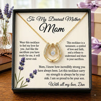 Personalized Love Necklace for Wife Girlfriend, Custom Name Necklace Gift with Message Card, Anniversary Birthday Jewelry Gift for Her
