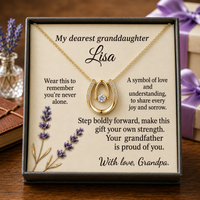 Personalized To My Granddaughter Necklace, Custom Name Jewelry Gift for Granddaughter, Birthday Graduation Gift