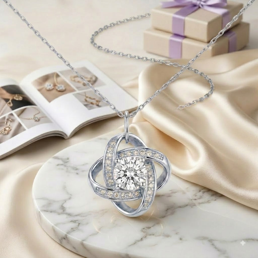 Personalized Love Necklace for Girlfriend, Custom Name Necklace Gift with Message Card, Anniversary Birthday Jewelry Gift for Her