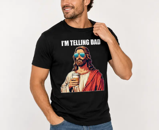 "I'm Telling Dad" Graphic T-Shirt - Funny Sarcastic Toddler Tee