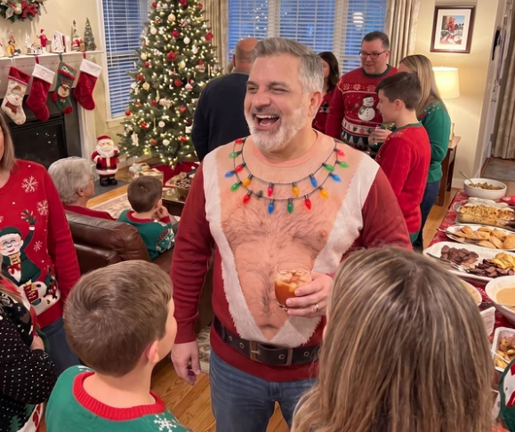 Santa Bare - Chest Sweater