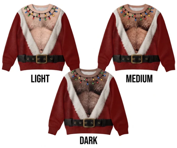 Santa Bare - Chest Sweater
