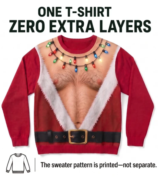 Santa Bare - Chest Sweater