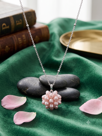 Cluster Pearl Ball Pendant Necklace for Women, Luxury Self-Reward Jewelry Gift, Elegant Multi-Pearl Cluster Necklace for Yourself