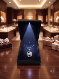 Oval Crystal Halo Pearl Pendant Necklace for Women, Luxury Self-Purchase Jewelry, Classic Modern Necklace
