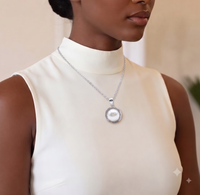 Wrapped Wire Pearl Pendant Necklace for Women, Luxury Self-Purchase Jewelry, Classic Nest Necklace