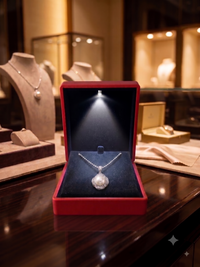 Art Deco Pearl Pendant Necklace for Women, Luxury Self-Purchase Jewelry, Classic Floral Pearl Necklace