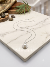 Wrapped Wire Pearl Pendant Necklace for Women, Luxury Self-Purchase Jewelry, Classic Nest Necklace