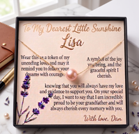 Personalized Love Necklace for Daugter, Custom Name Necklace Gift with Message Card, Anniversary Birthday Jewelry Gift for Her