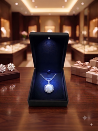 Iridescent Baroque Pearl Halo Pendant Necklace, Luxury Self-Reward Jewelry for Women, Elegant Statement Necklace Gift for Yourself