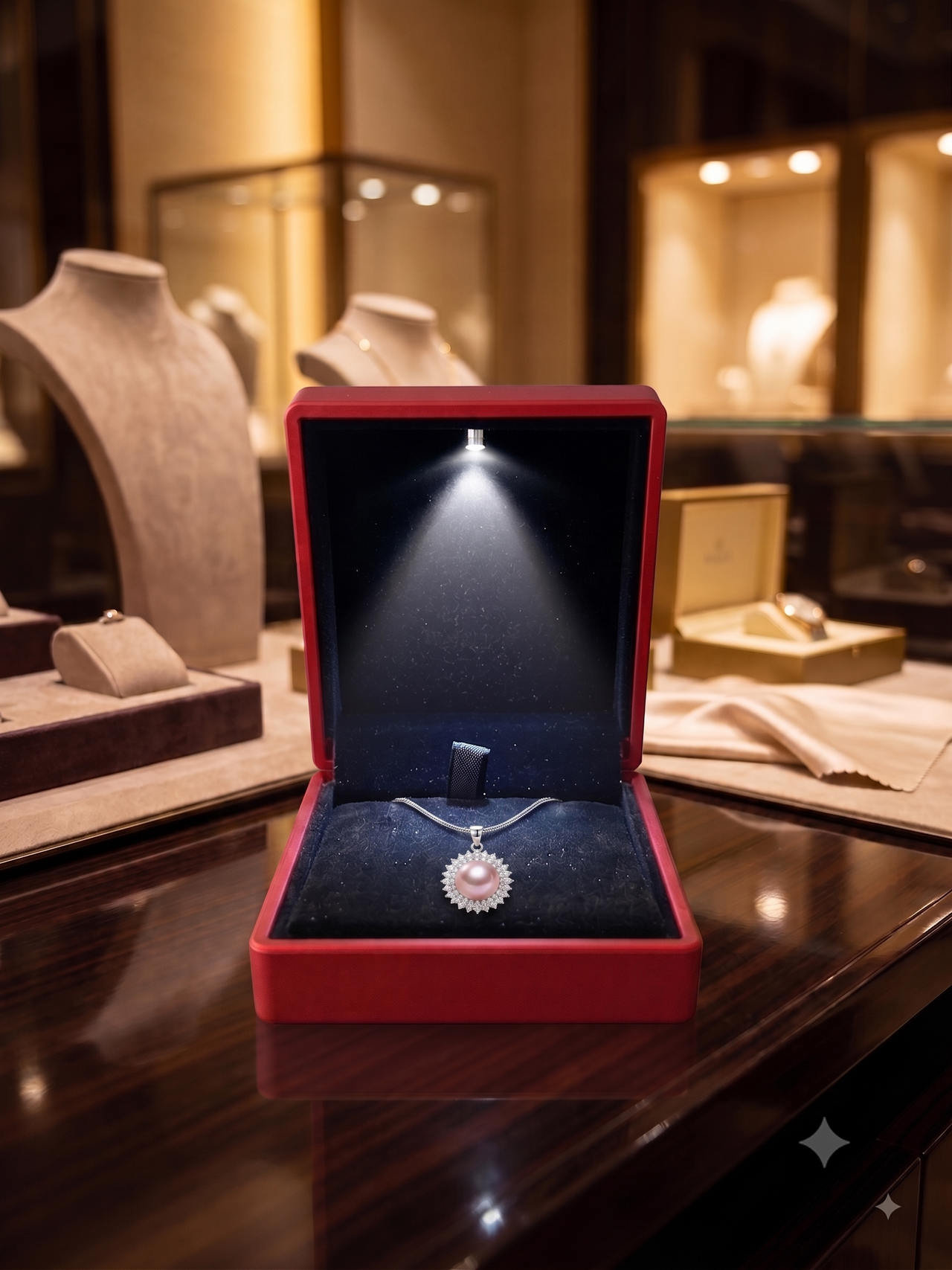 Crown Pearl Pendant Necklace for Women, Luxury Self-Purchase Jewelry, Classic Gemstone Necklace Gift for Yourself