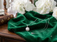 Iridescent Baroque Pearl Halo Pendant Necklace, Luxury Self-Reward Jewelry for Women, Elegant Statement Necklace Gift for Yourself