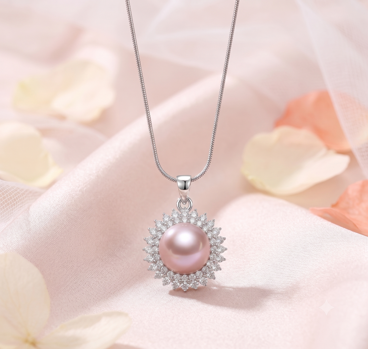 Crown Pearl Pendant Necklace for Women, Luxury Self-Purchase Jewelry, Classic Gemstone Necklace Gift for Yourself