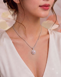 Crown Pearl Pendant Necklace for Women, Luxury Self-Purchase Jewelry, Classic Gemstone Necklace Gift for Yourself