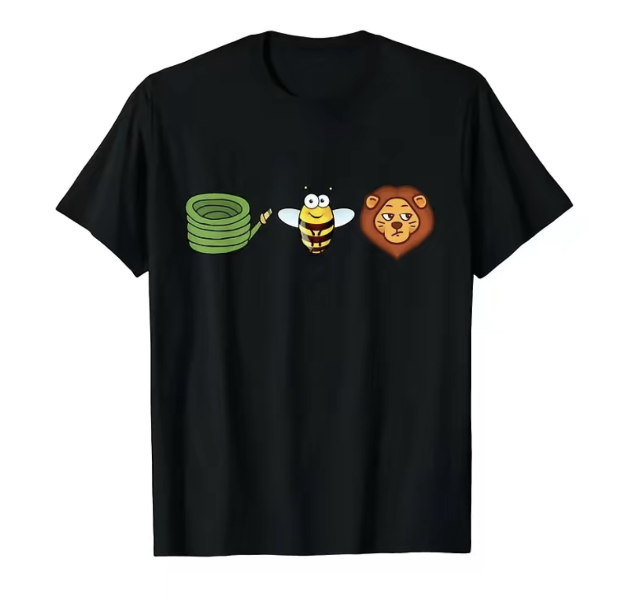 Hose Bee Lion T-Shirt – Funny Meme Graphic Tee, Sarcastic Humorous Unisex Short Sleeve Casual Shirt