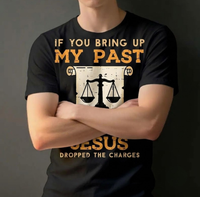 Jesus Dropped The Charges T-Shirt – Christian Faith Graphic Tee, Unisex Cotton Top