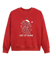 Let In Flow Shirt, Christmas Cardiac Nurse Heart Anatomy Shirt, Xmas Nurse Shirt, Christmas Party Shirt, Anatomical Cardiology Heart Shirt