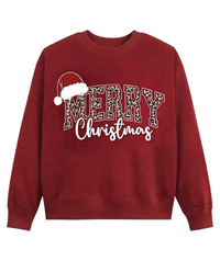 Buffalo Plaid Holiday Sweater – Cute Merry Christmas Crewneck Sweatshirt, Cozy Winter Gift Idea for Women