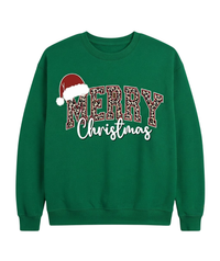 Buffalo Plaid Holiday Sweater – Cute Merry Christmas Crewneck Sweatshirt, Cozy Winter Gift Idea for Women