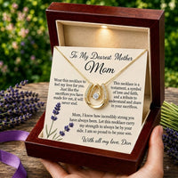 Personalized Love Necklace for Wife Girlfriend, Custom Name Necklace Gift with Message Card, Anniversary Birthday Jewelry Gift for Her