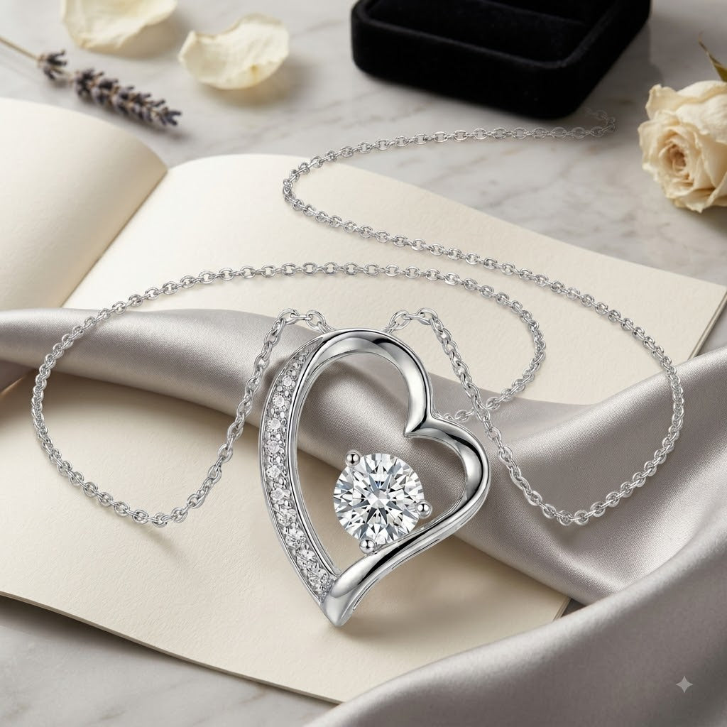 Personalized Love Knot Necklace for Wife Girlfriend, Custom Name Necklace Gift with Message Card, Anniversary Birthday Jewelry Gift for Her