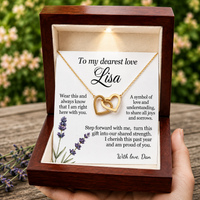 Personalized Name Necklace for Wife Girlfriend - Free Engraving & Gift Box