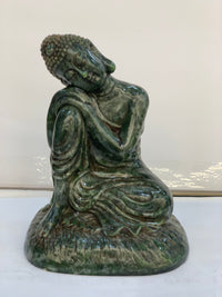 Hand-Carved Natural Landscape Jade Amitabha Buddha Statue - 5.1