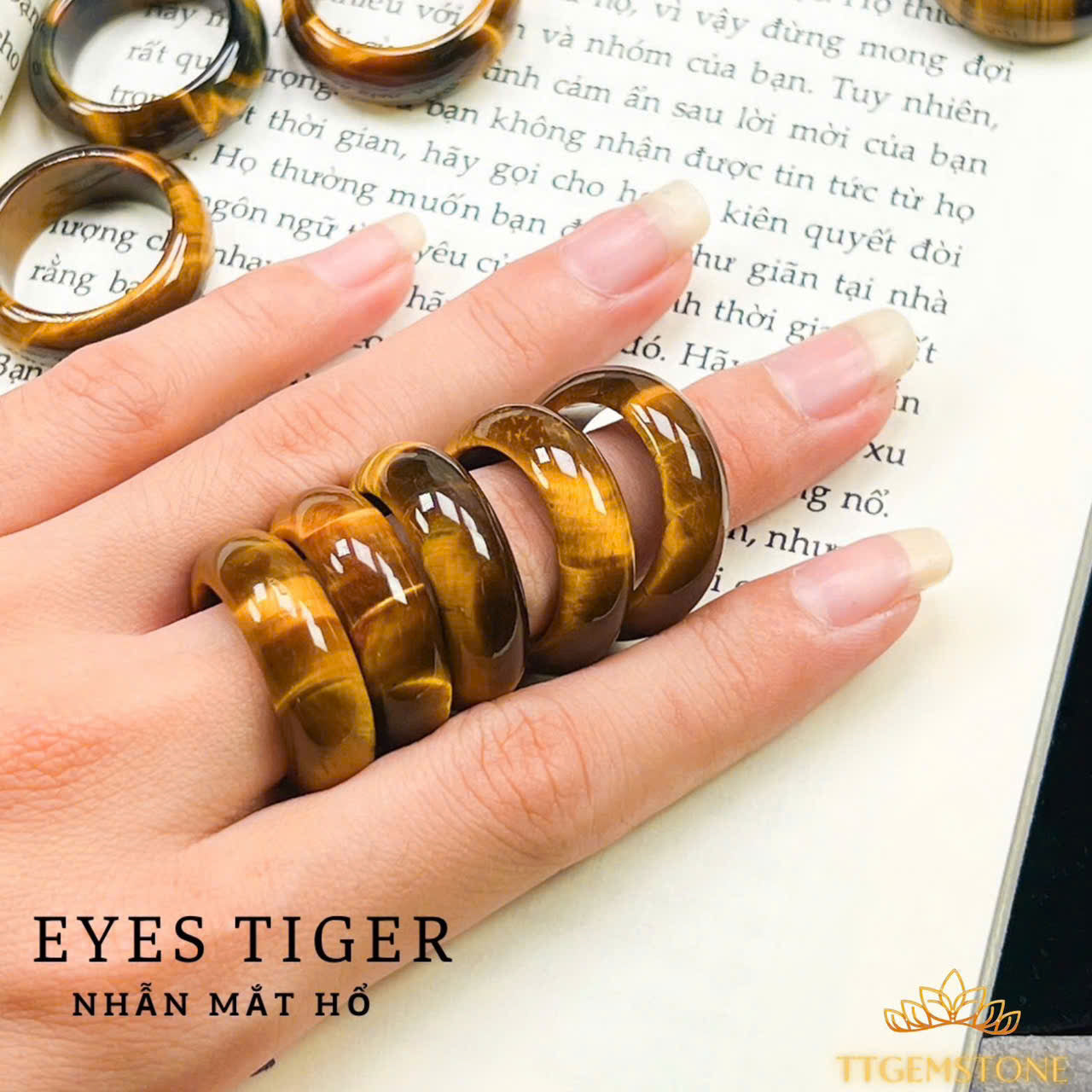 TIGER EYE RING, NATURAL TIGER EYE, SOLID STONE RING, UNISEX RING, BOHO DESIGN, WOMEN'S RING, MEN'S RING, JEWELRY SUITABLE FOR ALL AGES