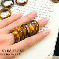 Thumbnail for TIGER EYE RING, NATURAL TIGER EYE, SOLID STONE RING, UNISEX RING, BOHO DESIGN, WOMEN'S RING, MEN'S RING, JEWELRY SUITABLE FOR ALL AGES