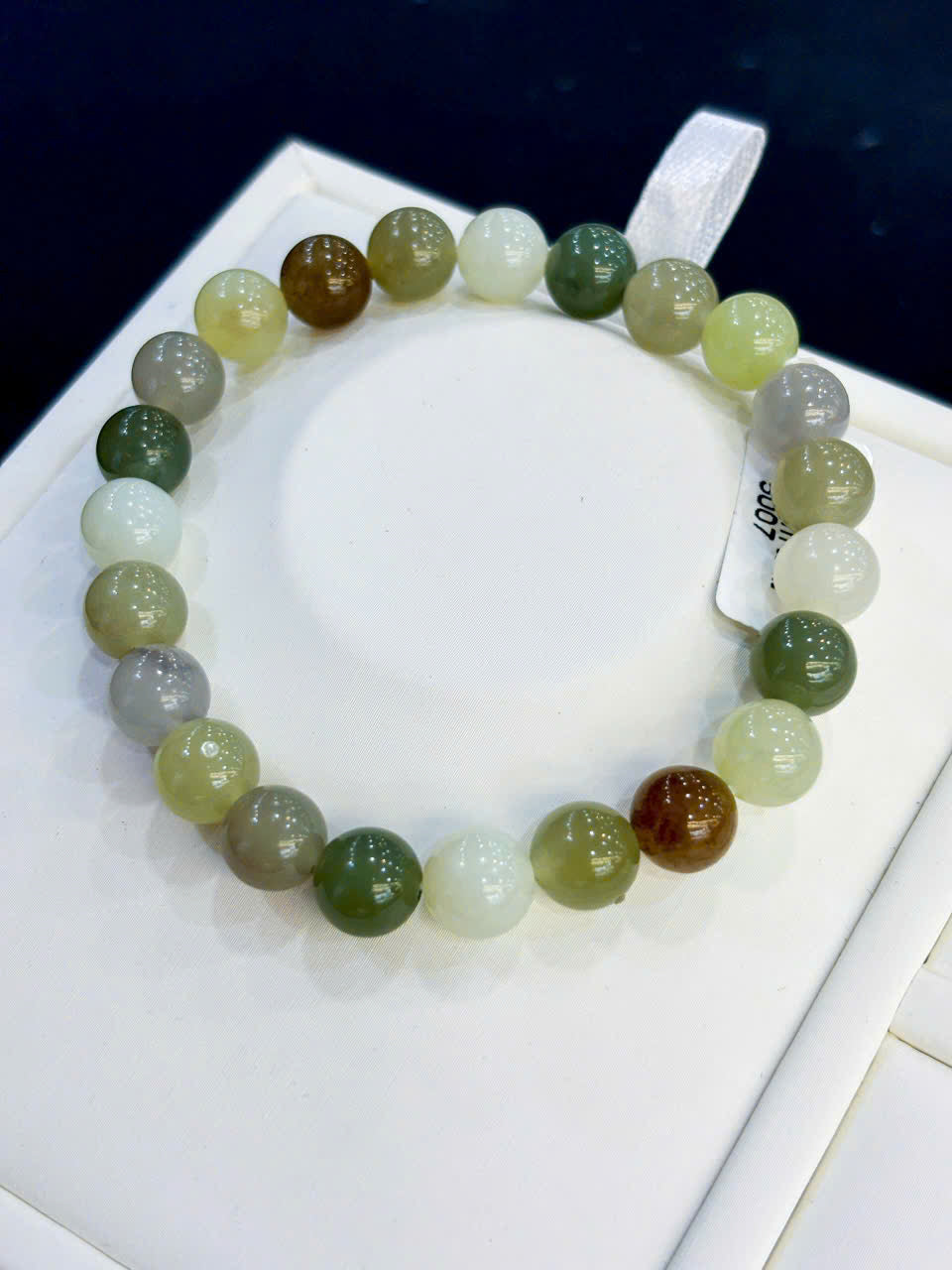 HETIAN JADE BRACELET, REAL JADE BRACELET, BEADED BRACELET FOR WOMEN, JEWELRY GIFT