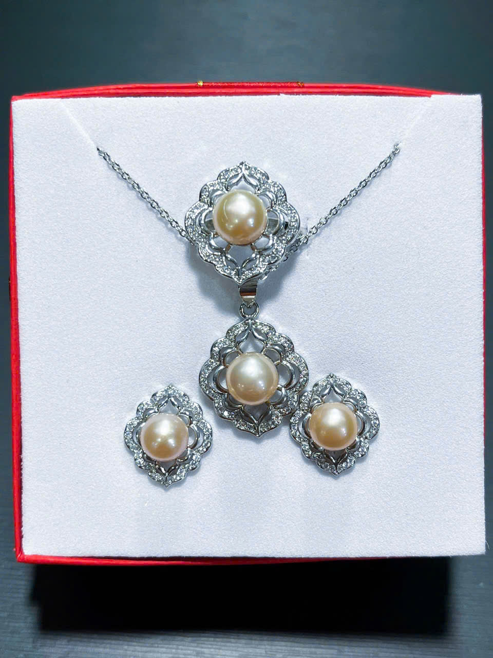 STERLING SILVER FRESHWATER PEARL, DESIGNED PEARL JEWELRY SET, NATURAL PEARL SET, ELEGENT JEWELRY SET, ELEGENT PEARL NECKLACE, WEDDING GIFT, PERFECT GIFT FOR HER