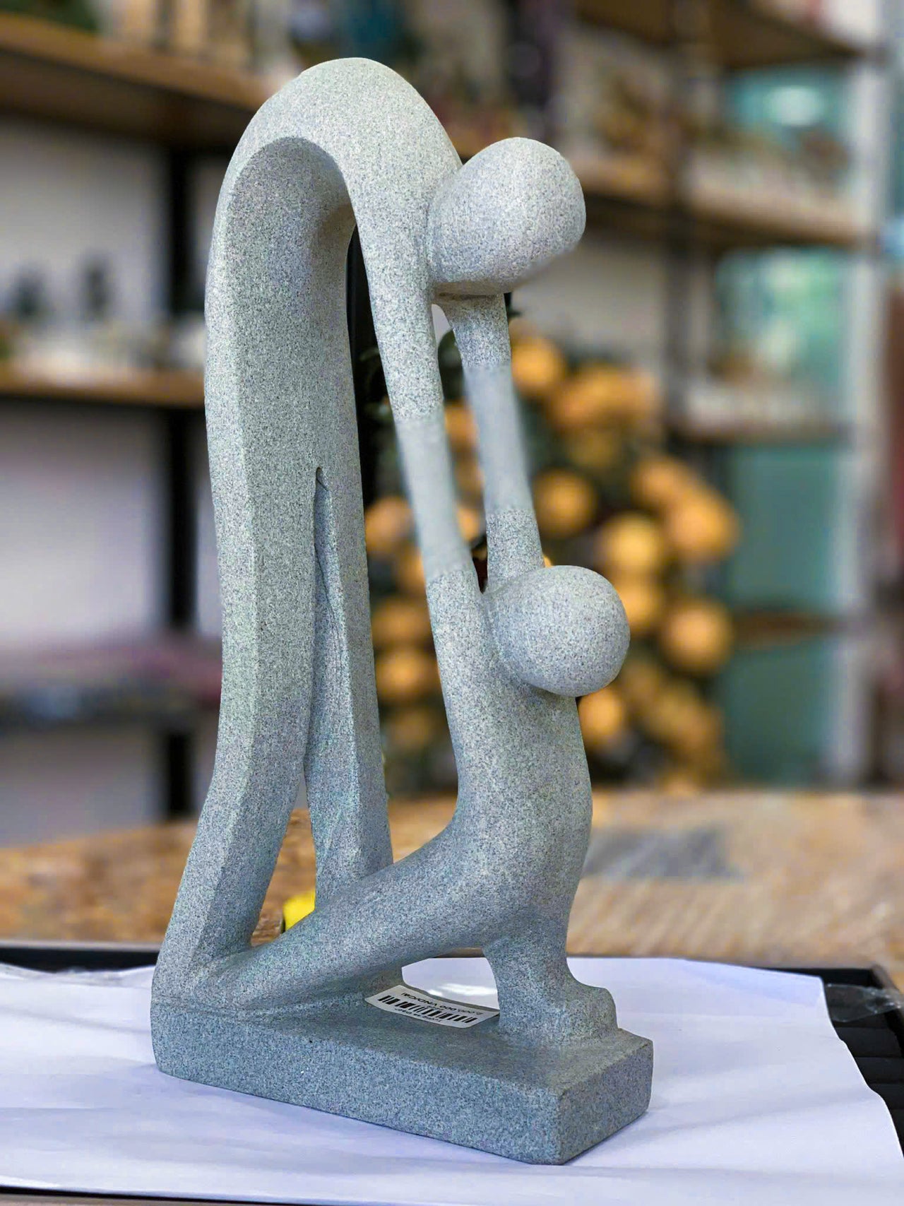 ABSTRACT SANDSTONE SCULPTURE, NATURAL WHITE STONE ,ABSTRACT MODERN ART SCULPTURE, COUPLE LOVER STATUE SCULPTURE, MOTHER &CHILD DECORATION SCUPLTURE, ART CRAFT FOR HOME DECORATION, DESKTOP, GILF FOR FRIENDS